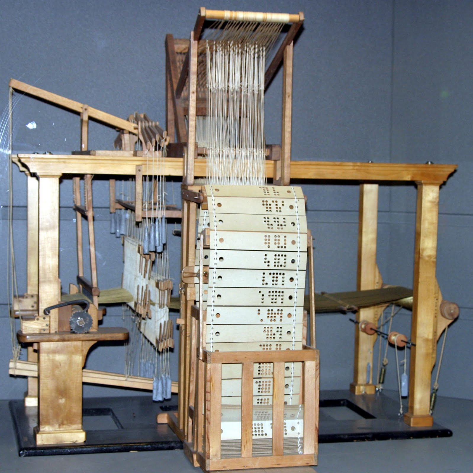Jacquard loom punch card